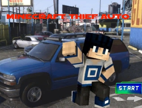 Jogo Minecraft Thief Auto  online