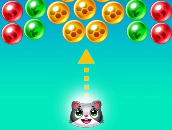 Jogo Salvar o atirador de bolha dos gatos  online