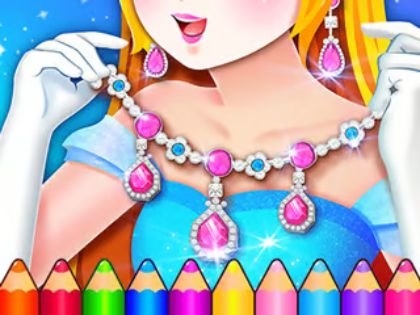 Jogo Livro para colorir: Design de jóias  online