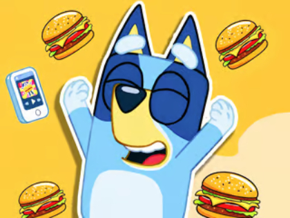 Jogo Quebra -cabeça de quebra -cabeças: Burger cachorro azul  online