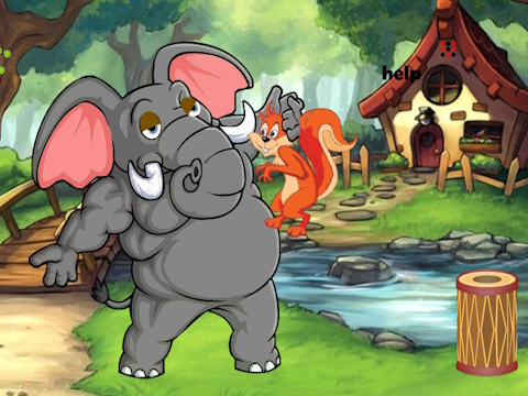 Jogo Esquilo preso para elefante gigante  online