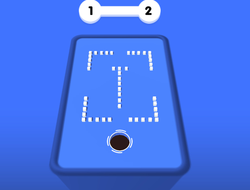 Jogo Hole 3D Bloco de cores  online