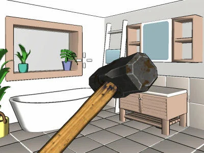 Jogo Esmagar a sala em pedaços  online