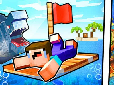 Jogo RAFT NOOB: sobrevivência do oceano  online