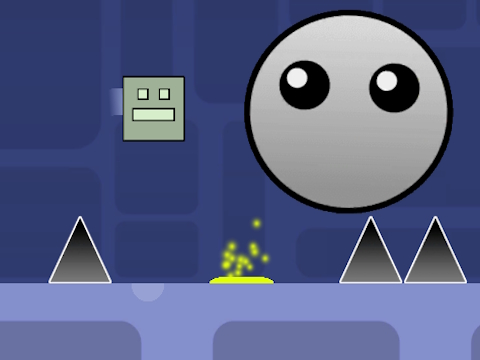 Jogo Traço de geometria: clicker e níveis  online