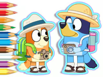 Jogo Livro para colorir: acampamento azul  online
