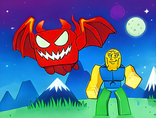 Jogo Obby o dragão lendário  online
