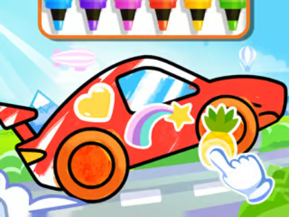 Jogo Livro para colorir: carro de corrida  online