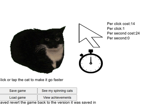 Jogo Girando o clicker de gato  online