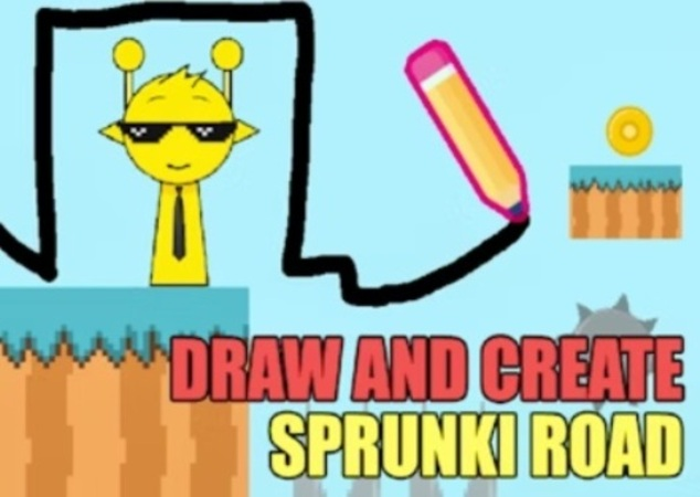 Jogo Desenhe e crie Spurnki Road  online