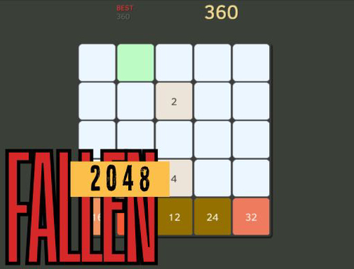 Jogo Caído 2048  online