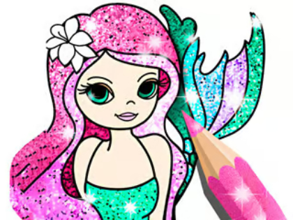 Jogo Livro para colorir: Pequena Sereia  online