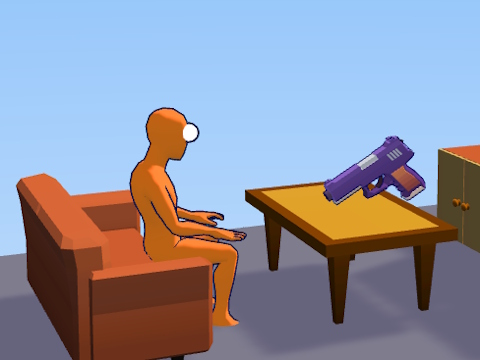 Jogo Ragdoll Gun Shooter: Playground de Spinner de Cannon  online