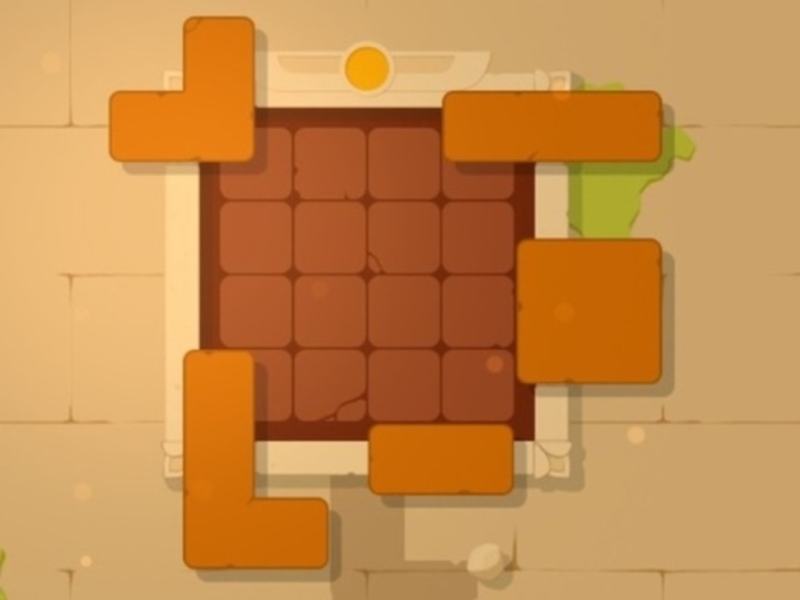 Jogo O quebra -cabeça bloqueia antigo  online