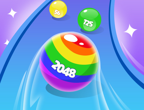 Jogo 2048 Run lindos bolas  online