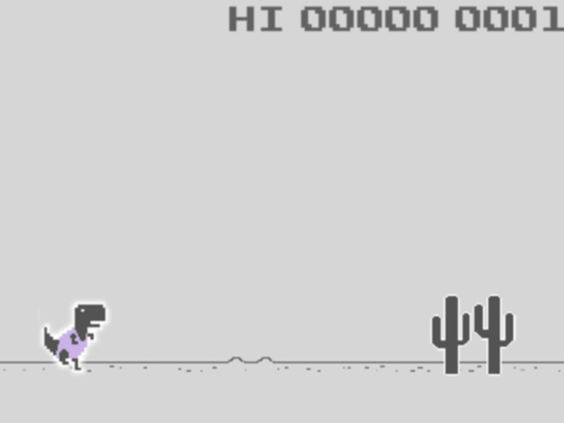 Jogo Pular de dinossauro  online