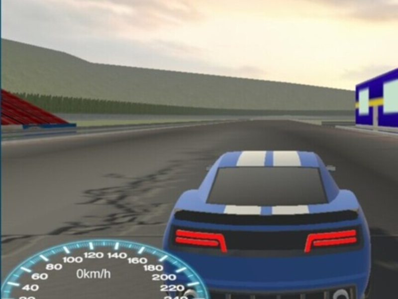 Jogo Dirija o carro azul  online