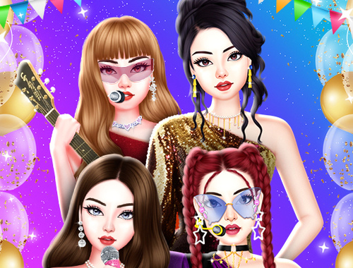 Jogo Concerto de véspera de ano novo preto rosa  online
