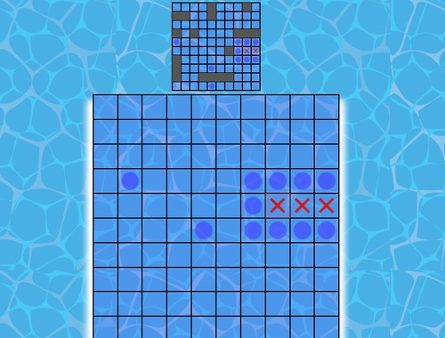Jogo Battleship nas células  online