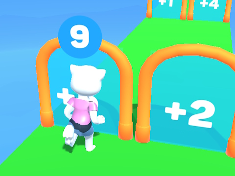 Jogo Cat Angela correndo  online