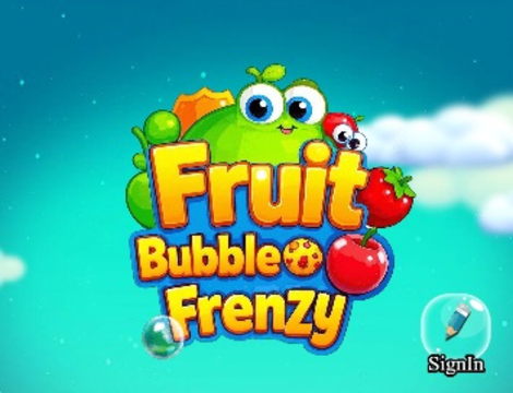 Jogo Frenesi bolha de frutas  online