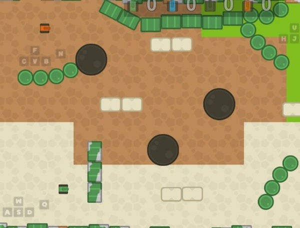 Jogo 1 2 3 4 Jogador de jogador 2D  online
