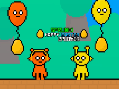 Jogo Sprunki Feliz 2Player de Páscoa  online