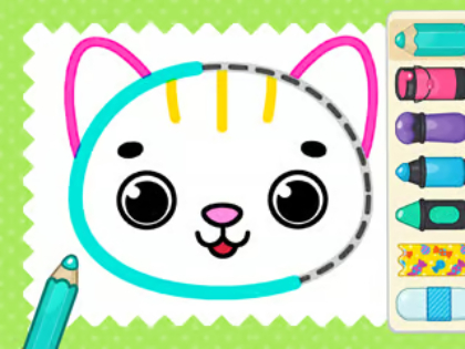 Jogo Livro para colorir: meu gato  online