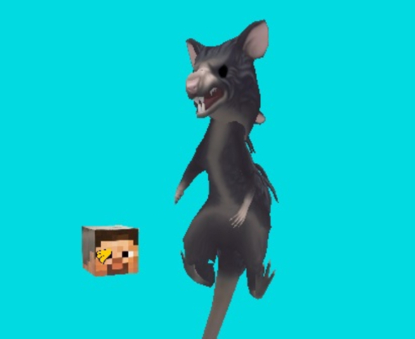 Jogo Ratomilton girando minecraft  online