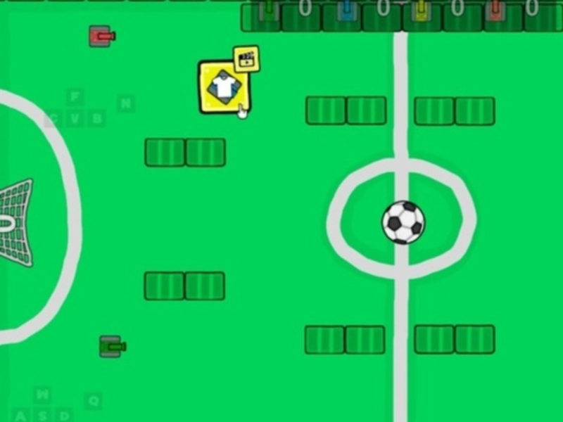 Jogo Batalha de futebol de tanque 1 2 3 4 jogador  online