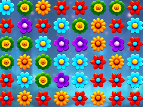 Jogo Combinação de flores místicas  online