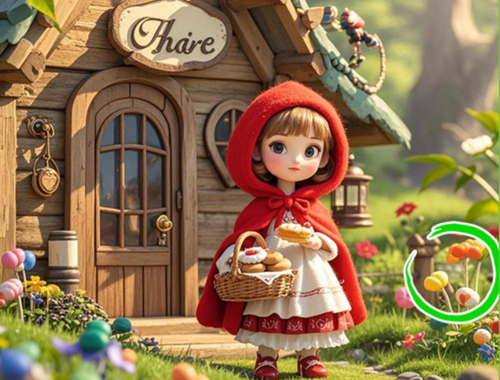 Jogo Encontre as diferenças: Granny Wolf  online