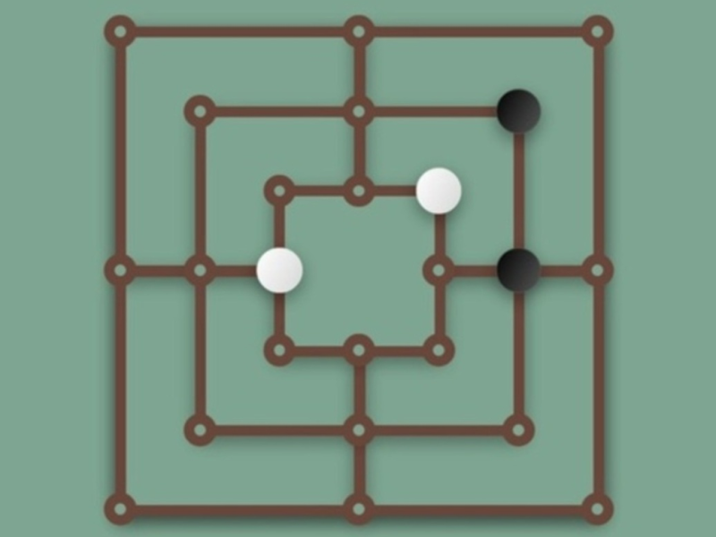 Jogo Mill nove mens Morris  online