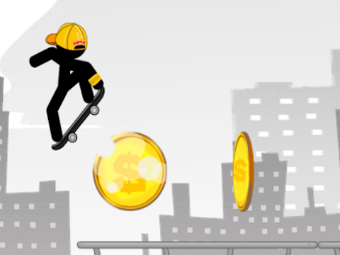 Jogo Stickman Skate City  online
