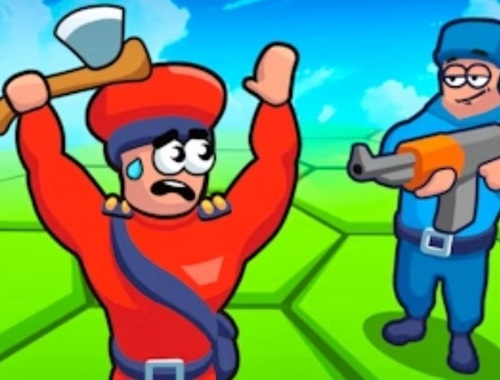 Jogo Telha hexágica mundo vermelho vs azul  online