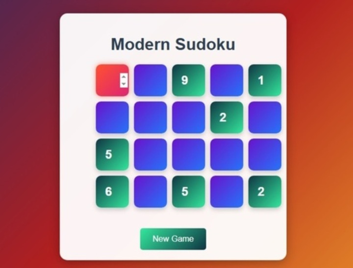 Jogo Sudoku moderno  online
