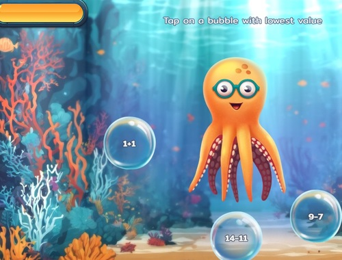 Jogo Bubble Math Dive  online