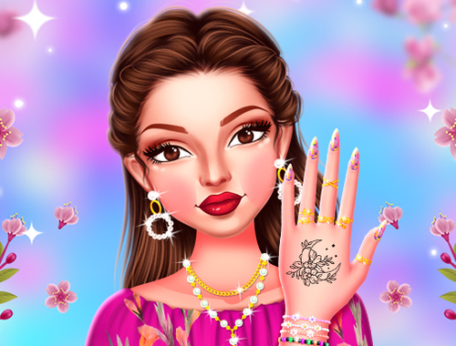 Jogo Design de manicure da primavera de celebridades  online