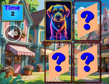 Jogo Jogo de memória de animais engraçados  online