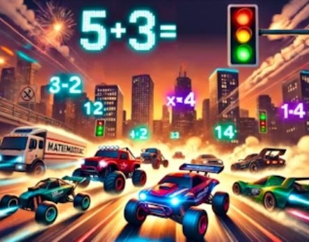 Jogo Racing de matemática  online