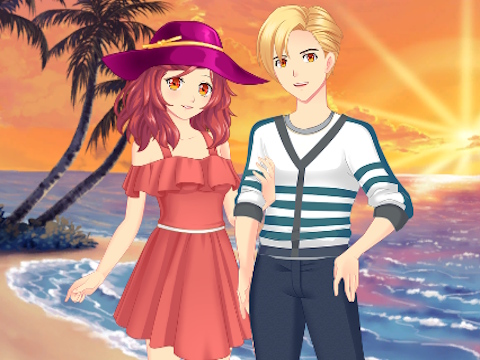 Jogo Casal Crescer de anime  online