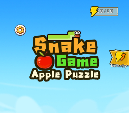 Jogo Jogo da Apple de quebra -cabeça de cobra  online