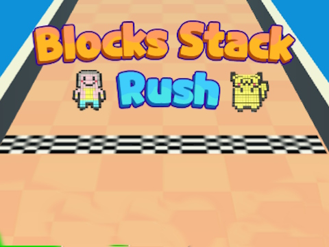 Jogo Blocks empilham a corrida  online