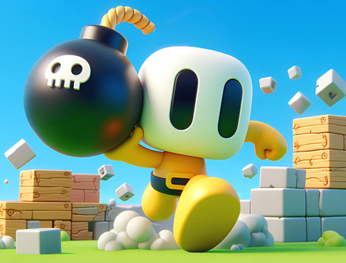 Jogo Bombaman 3d  online