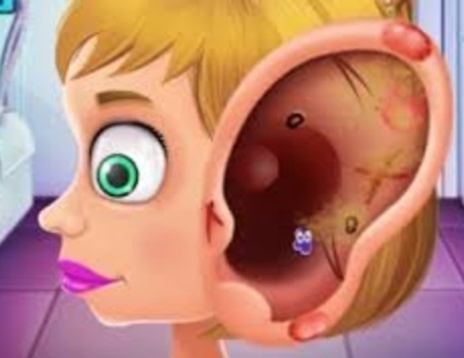 Jogo Médico infantil tratando ouvidos  online