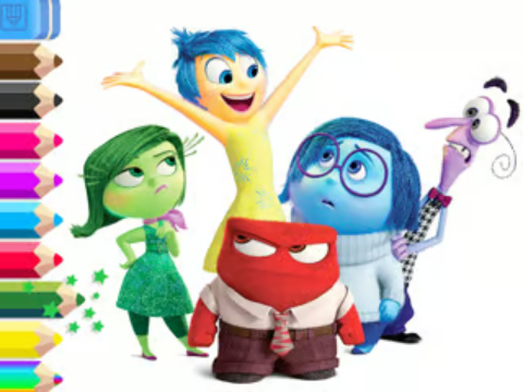 Jogo Livro para colorir: Inside Out  online