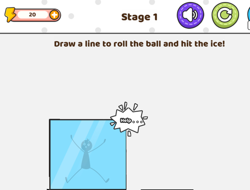 Jogo Salvar a linha de draw stick  online