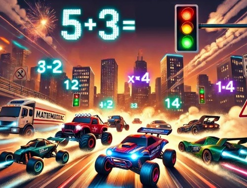 Jogo Racing de matemática  online