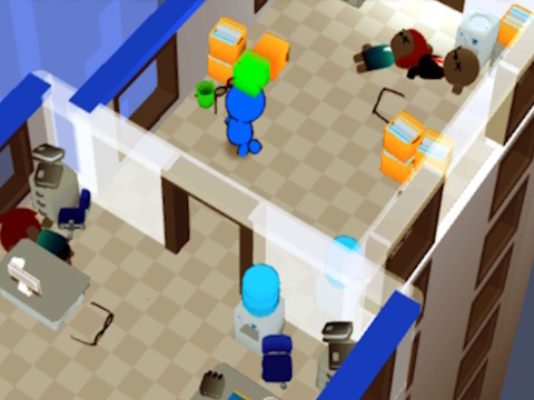 Jogo Brigando do escritório  online