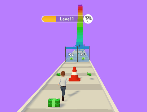 Jogo Money Stack Run 3D  online